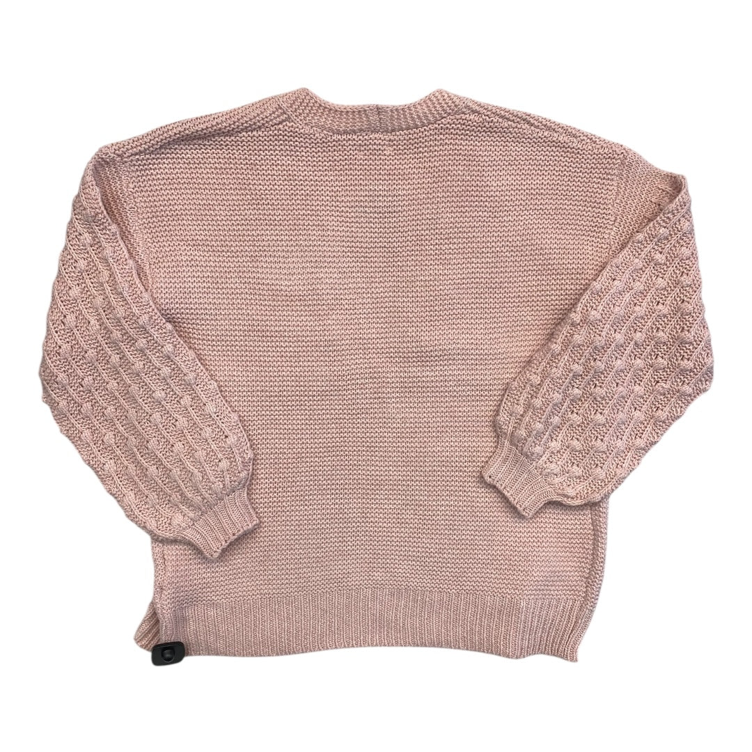 Sweater Cardigan By SOLEILA In Pink, Size:S