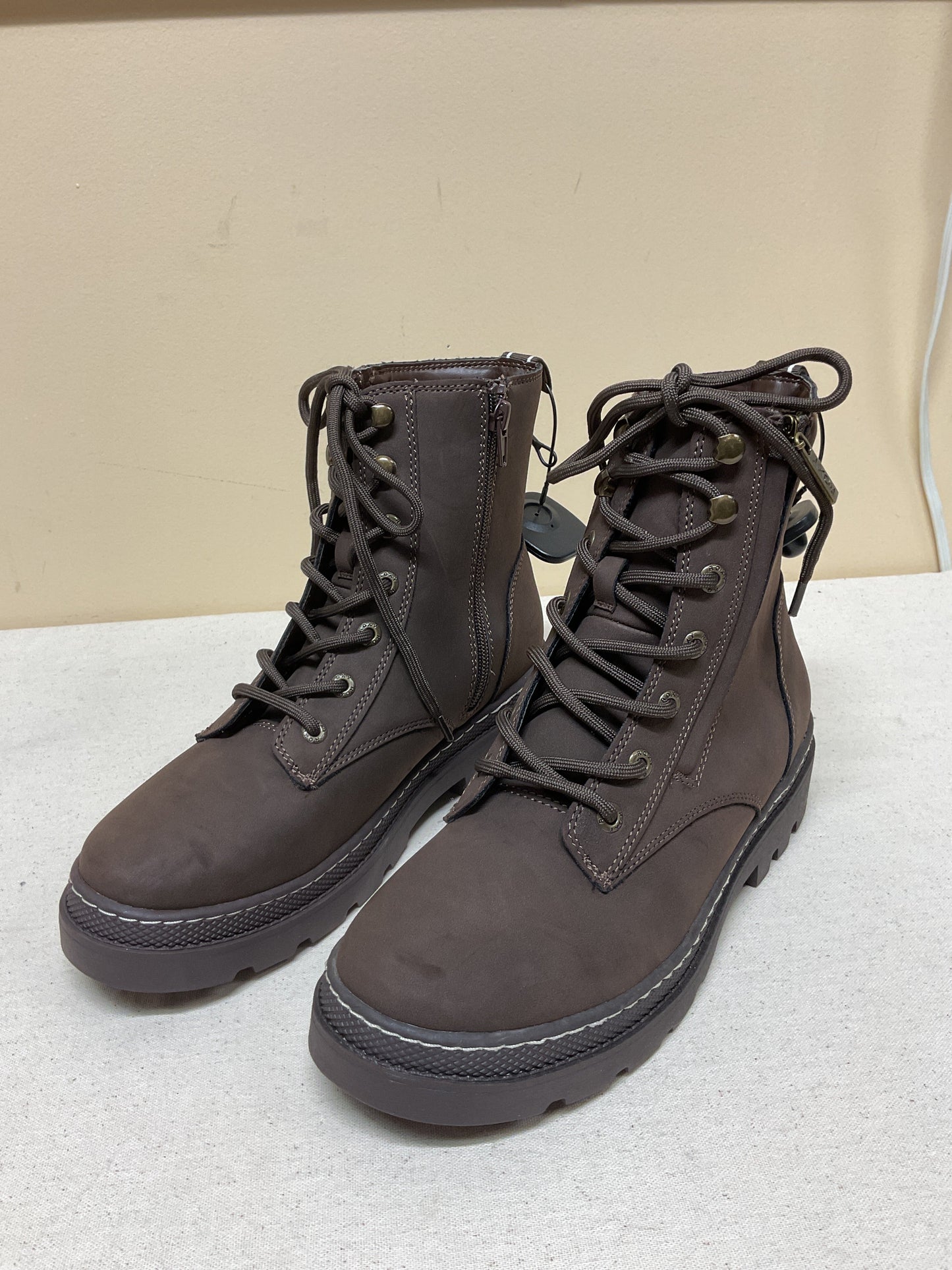 Boots Ankle Heels By Roxy In Brown, Size:8.5