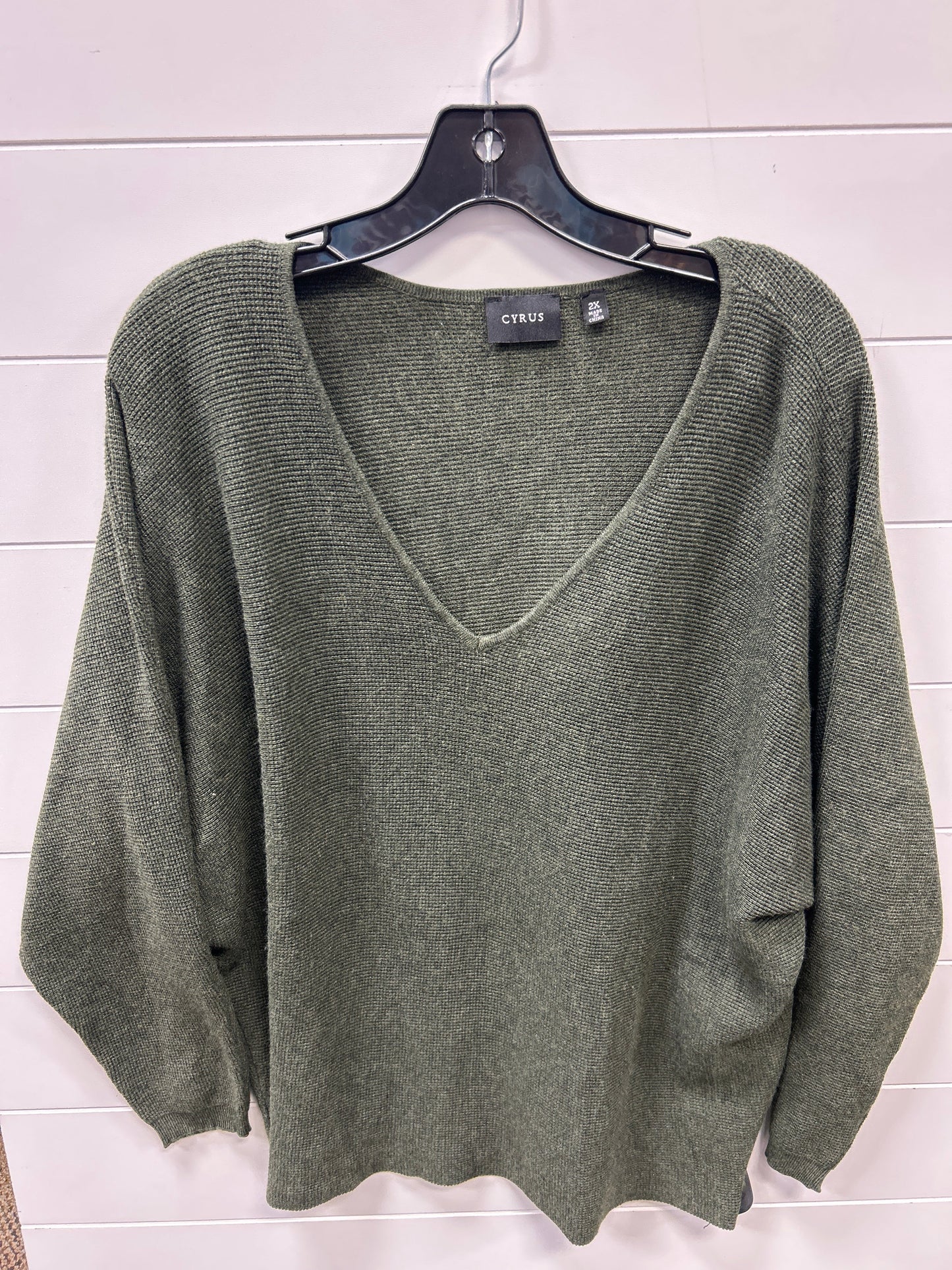 Top Ls By Cyrus In Green, Size:2X