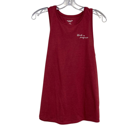 Athletic Tank Top By Old Navy In Red, Size:S
