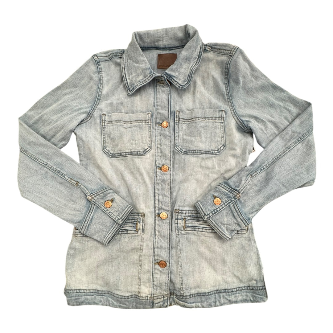 Jacket Denim By Maurices In Blue Denim, Size:S