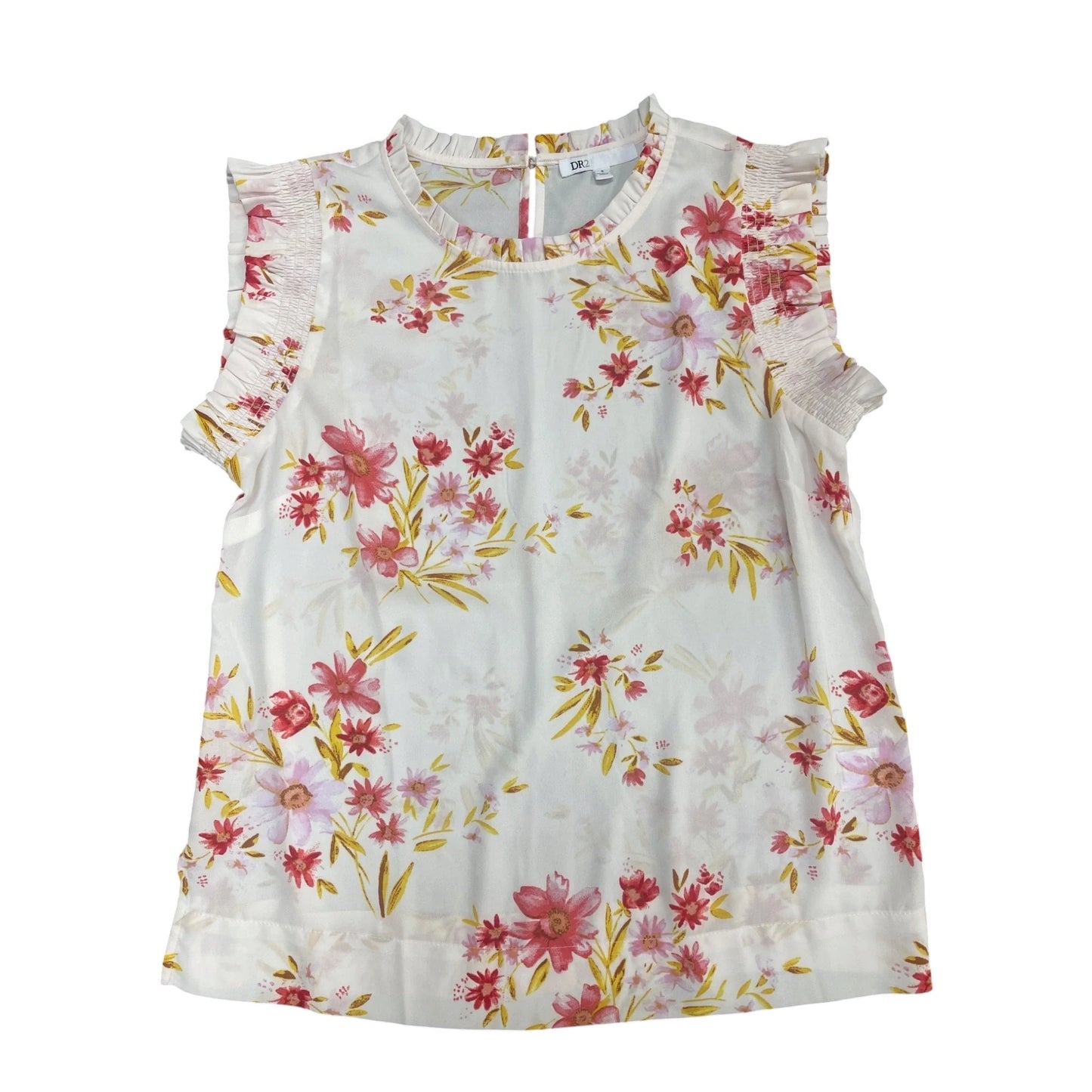 Top Sleeveless By Dr2 In Floral Print, Size: S