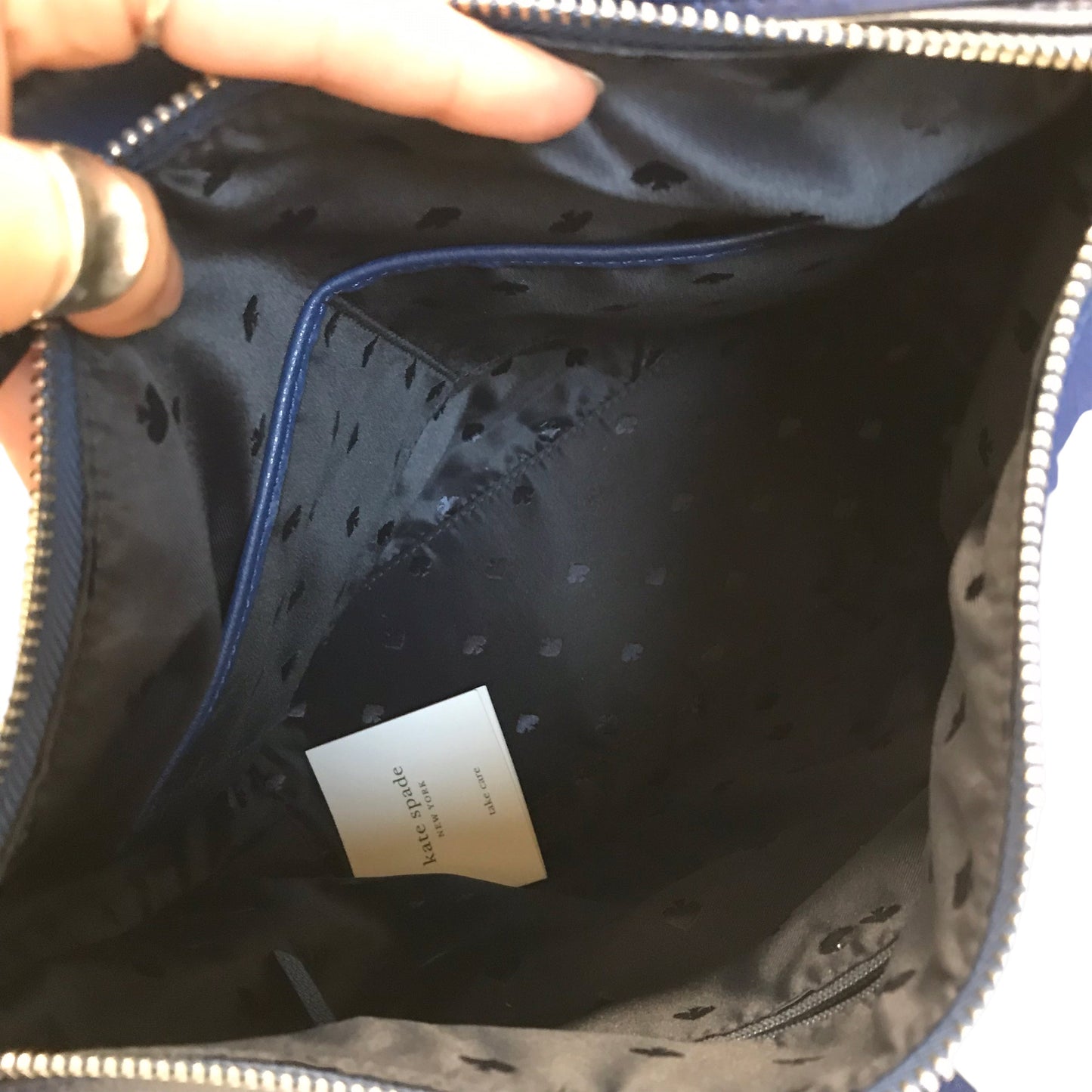 Handbag Designer By Kate Spade In Blue, Size:Medium