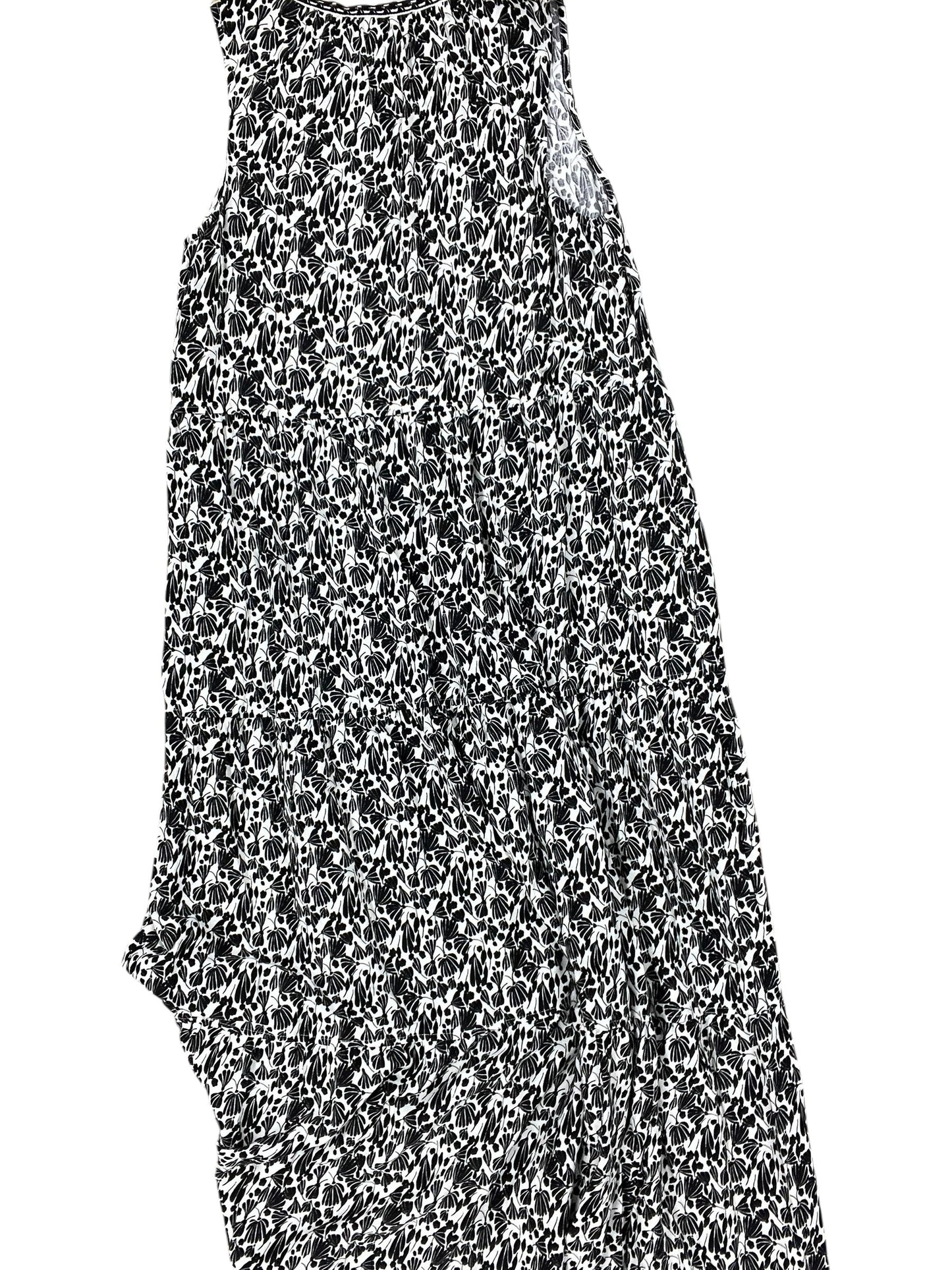 Dress Casual Maxi By Max Studio In Black & Cream, Size:M