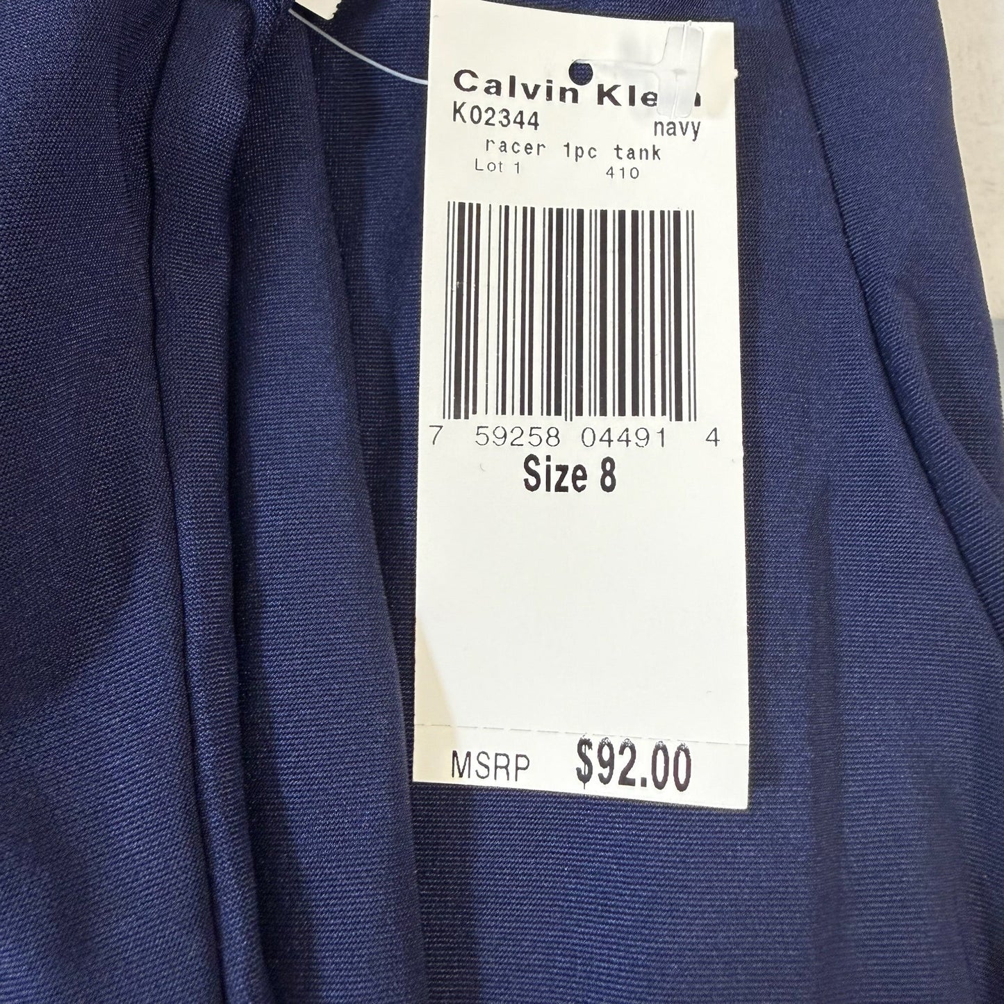 Swimsuit By Calvin Klein In Navy, Size: 8