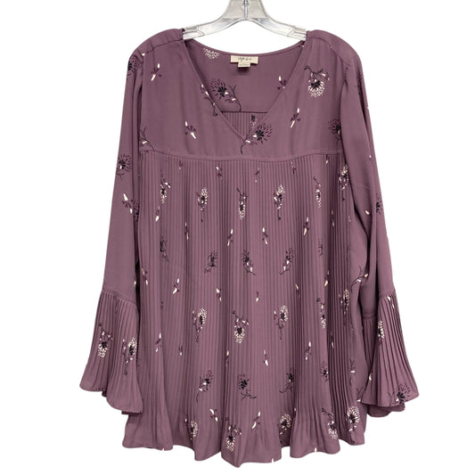 Top Ls By Style And Company In Purple, Size:Xl