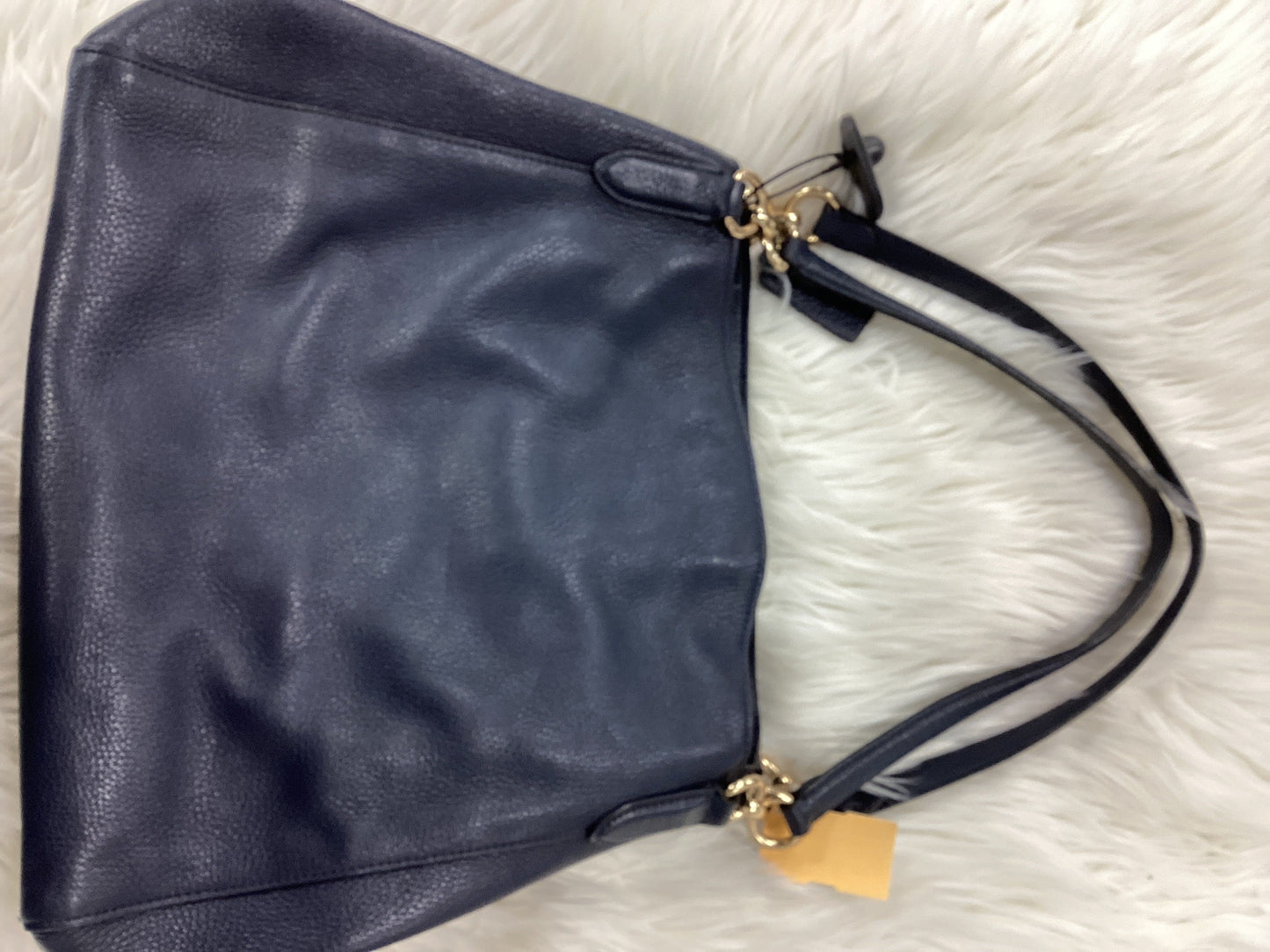 Handbag Designer By Coach In Navy, Size:Large