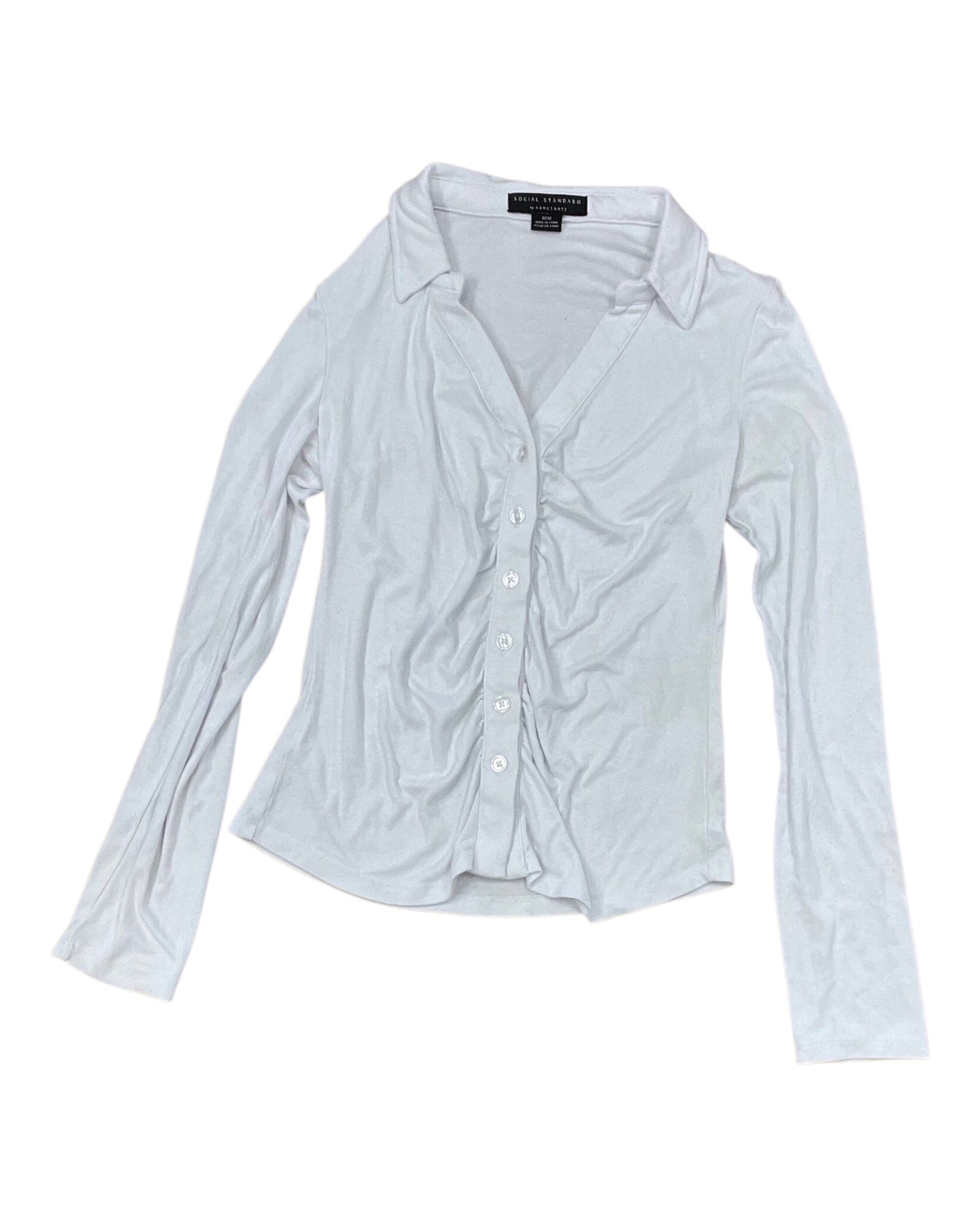 Blouse Ls By Social Standard By Sanctuary In White, Size:M