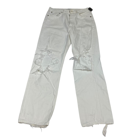 Jeans Designer By Agolde In Cream Denim, Size:4