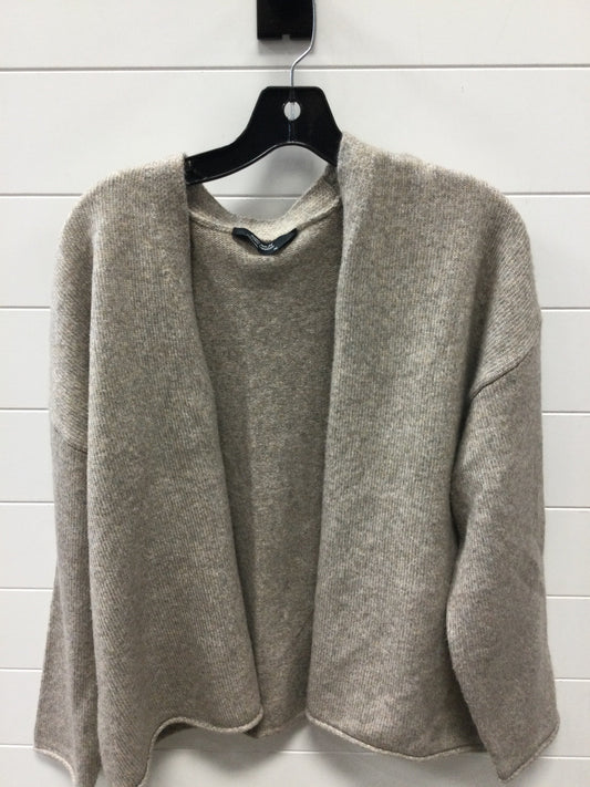 Sweater Cardigan By Members Mark In Taupe, Size:1X