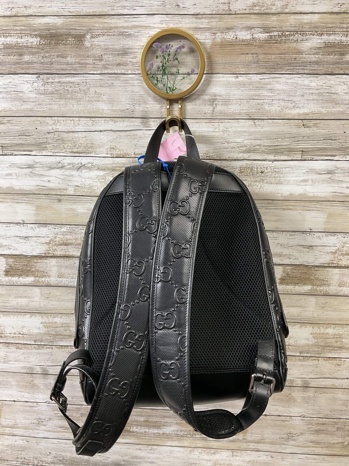 Backpack Luxury Designer By Gucci In Black, Size:Large
