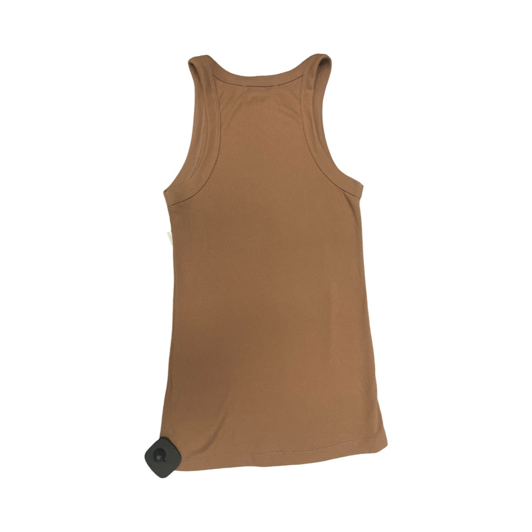 Top Sleeveless By Treasure And Bond In Brown, Size:S