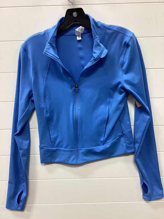 Athletic Jacket By Yogalicious In Blue, Size:M
