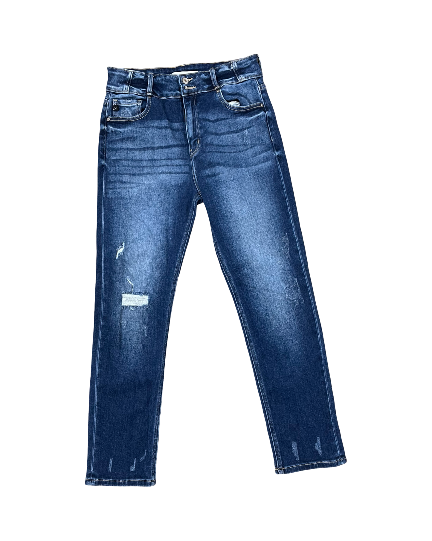 Jeans Straight By Kancan In Blue Denim, Size:8