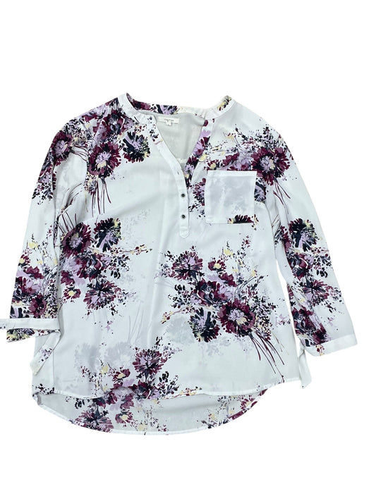 Top Ls By Maurices In Purple & White, Size:L