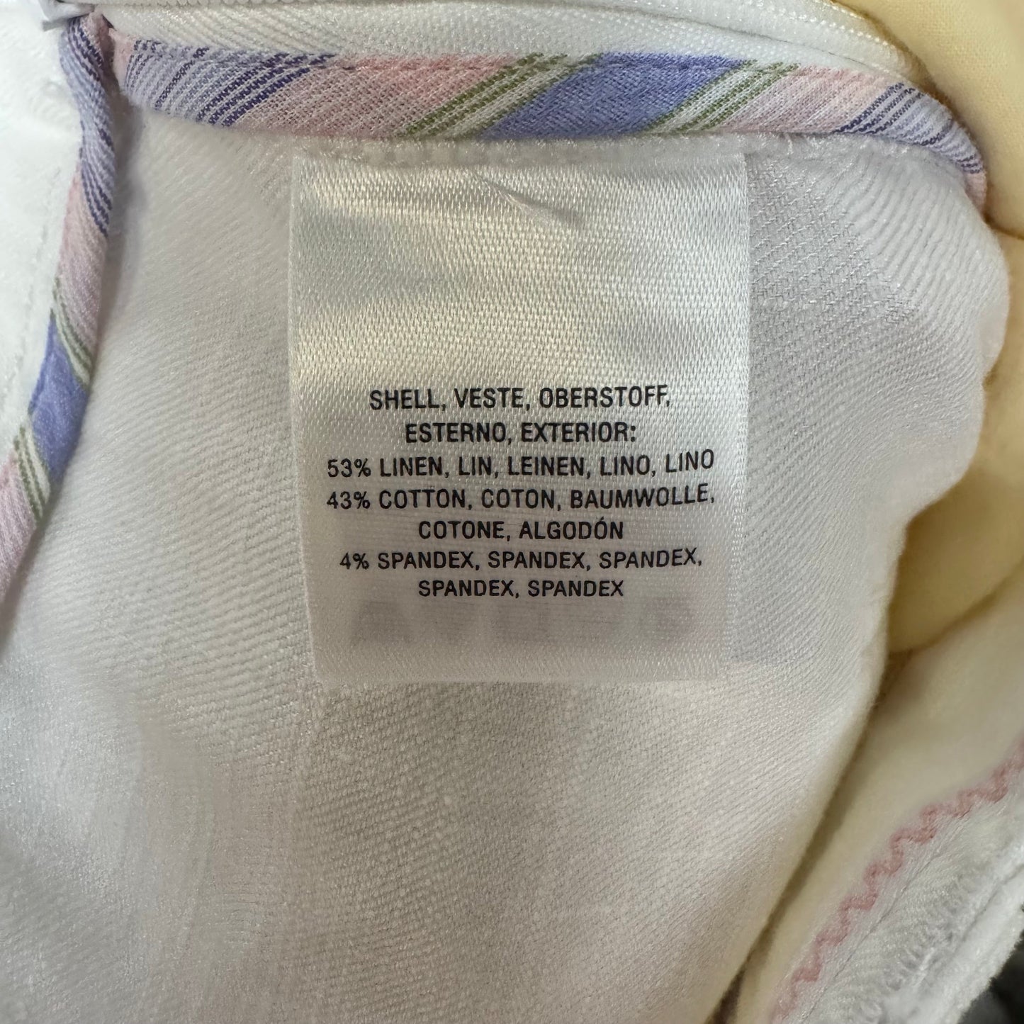 Pants Linen Blend By ett:twa By Anthropologie In White, Size: 2