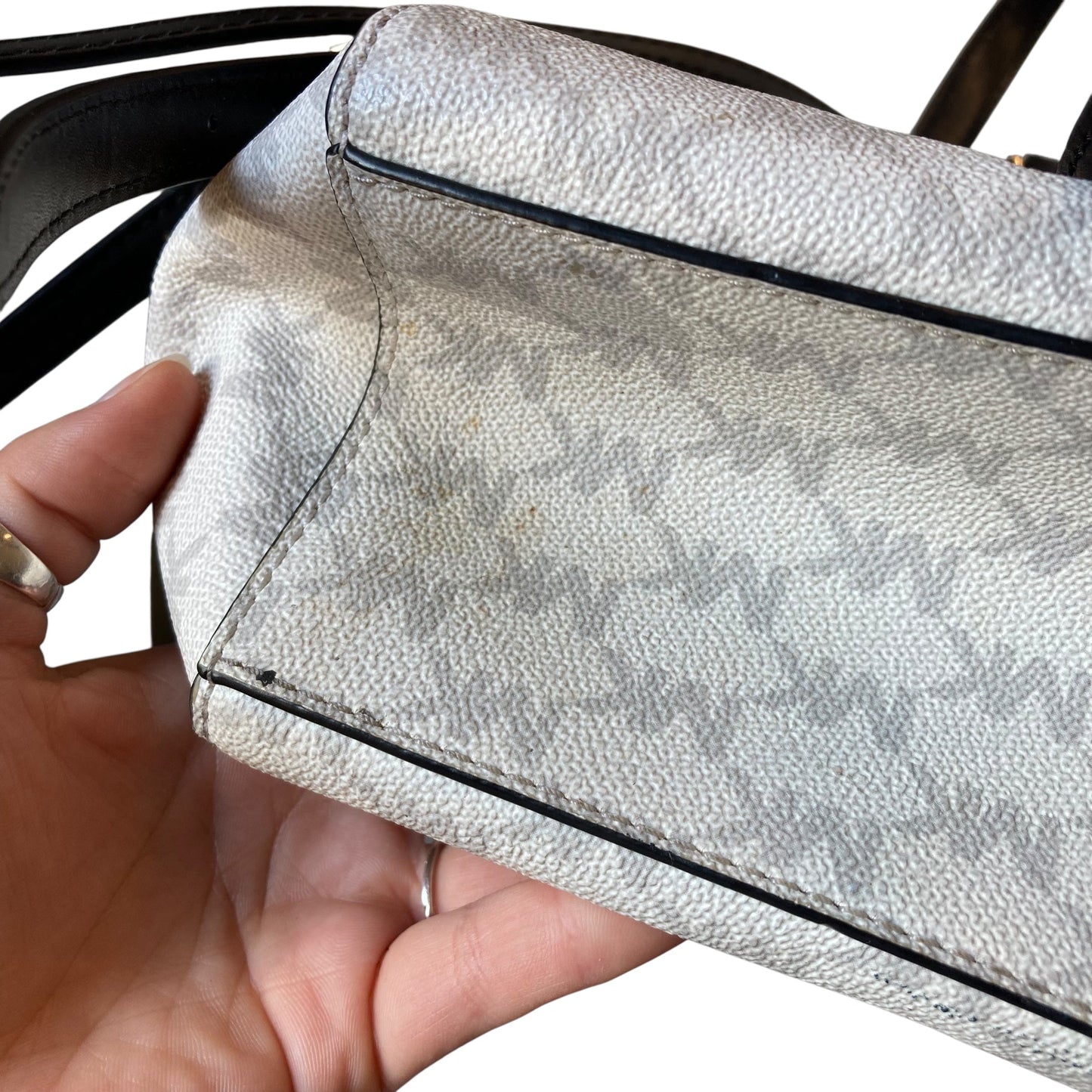 Backpack Designer By Michael Kors In Black & White, Size:Small