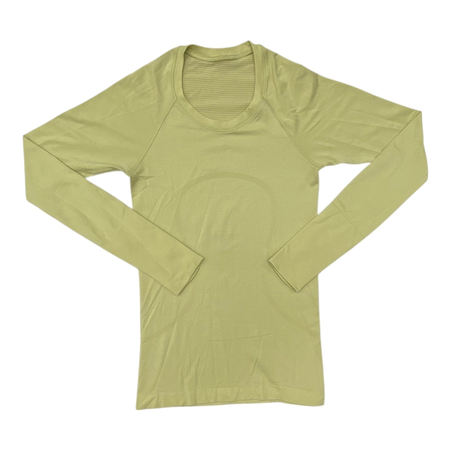Athletic Top Ls Crewneck By Lululemon In Green, Size:4