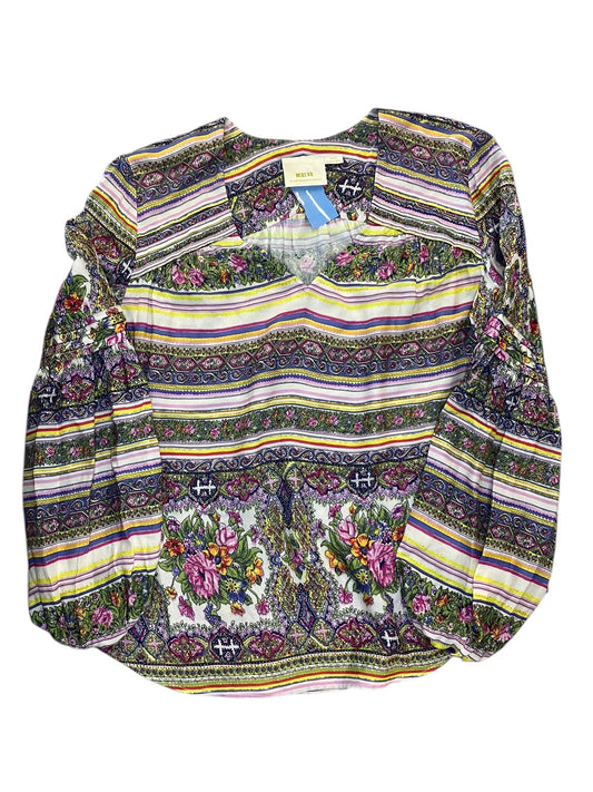Blouse Ls By Maeve In Multi, Size:M