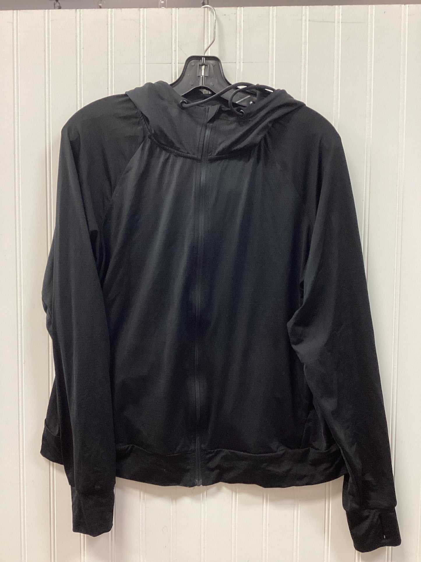 Athletic Jacket By Mondetta In Black, Size:L