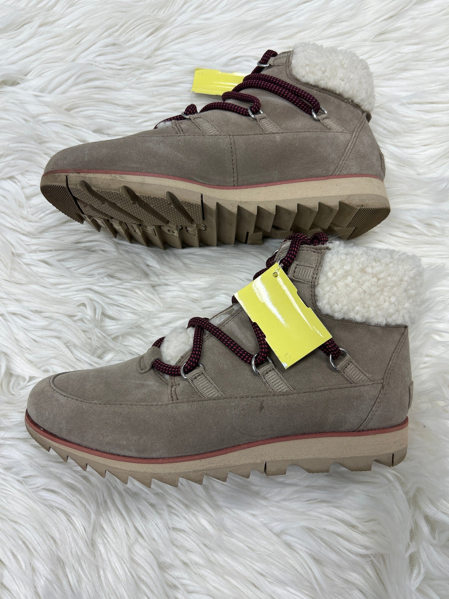 Boots Snow By Sorel In Tan, Size:7.5