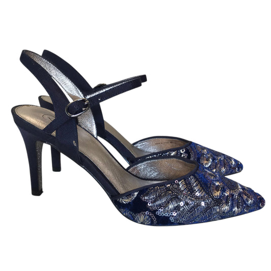 Shoes Heels Kitten By Adrianna Papell In Blue, Size:8