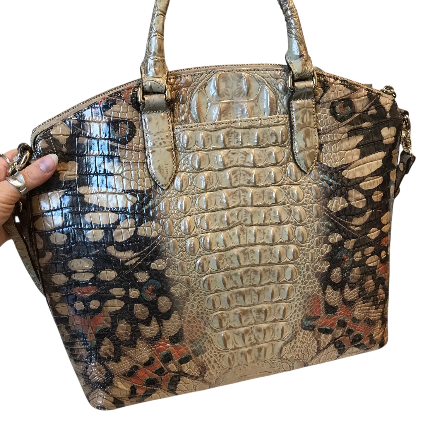 Handbag Designer By Brahmin In Multi, Size:Large