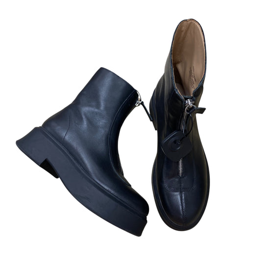 Boots Ankle Flats By Steve Madden In Black, Size:7.5