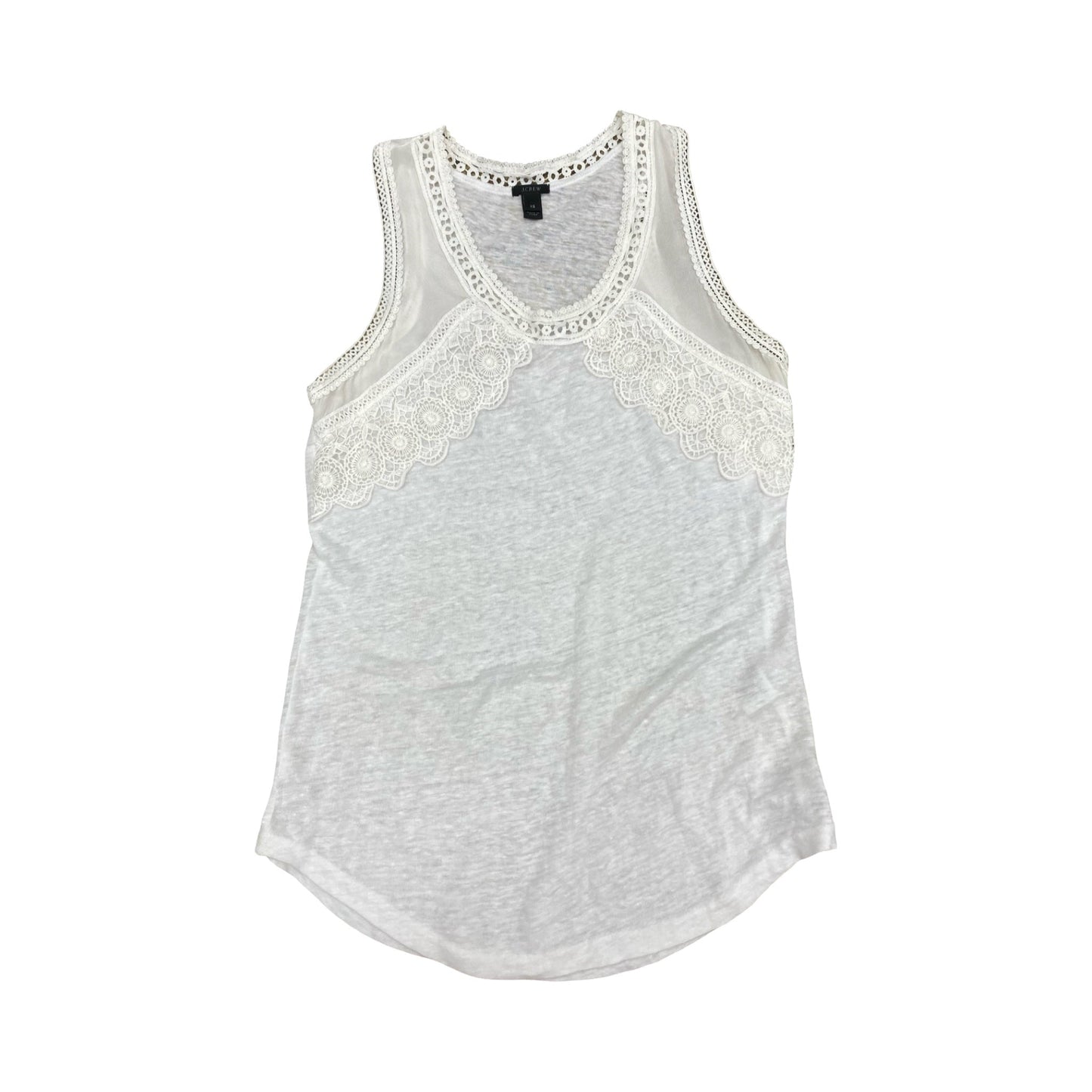 Top Sleeveless By J. Crew In White, Size:Xs
