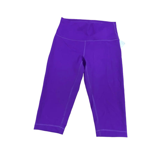 Athletic Capris By Lululemon In Purple, Size:8