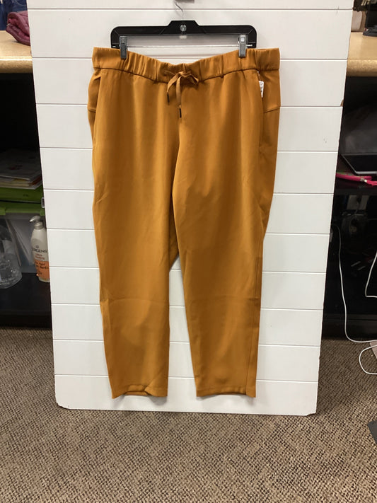 Athletic Pants By Lululemon In Orange, Size:L