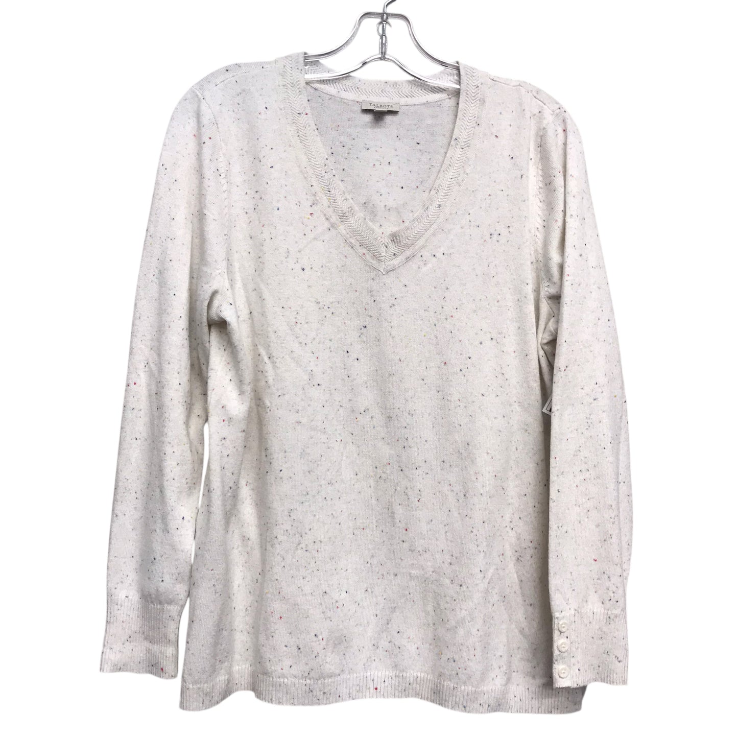 Sweater By Talbots In Ivory, Size:Lp