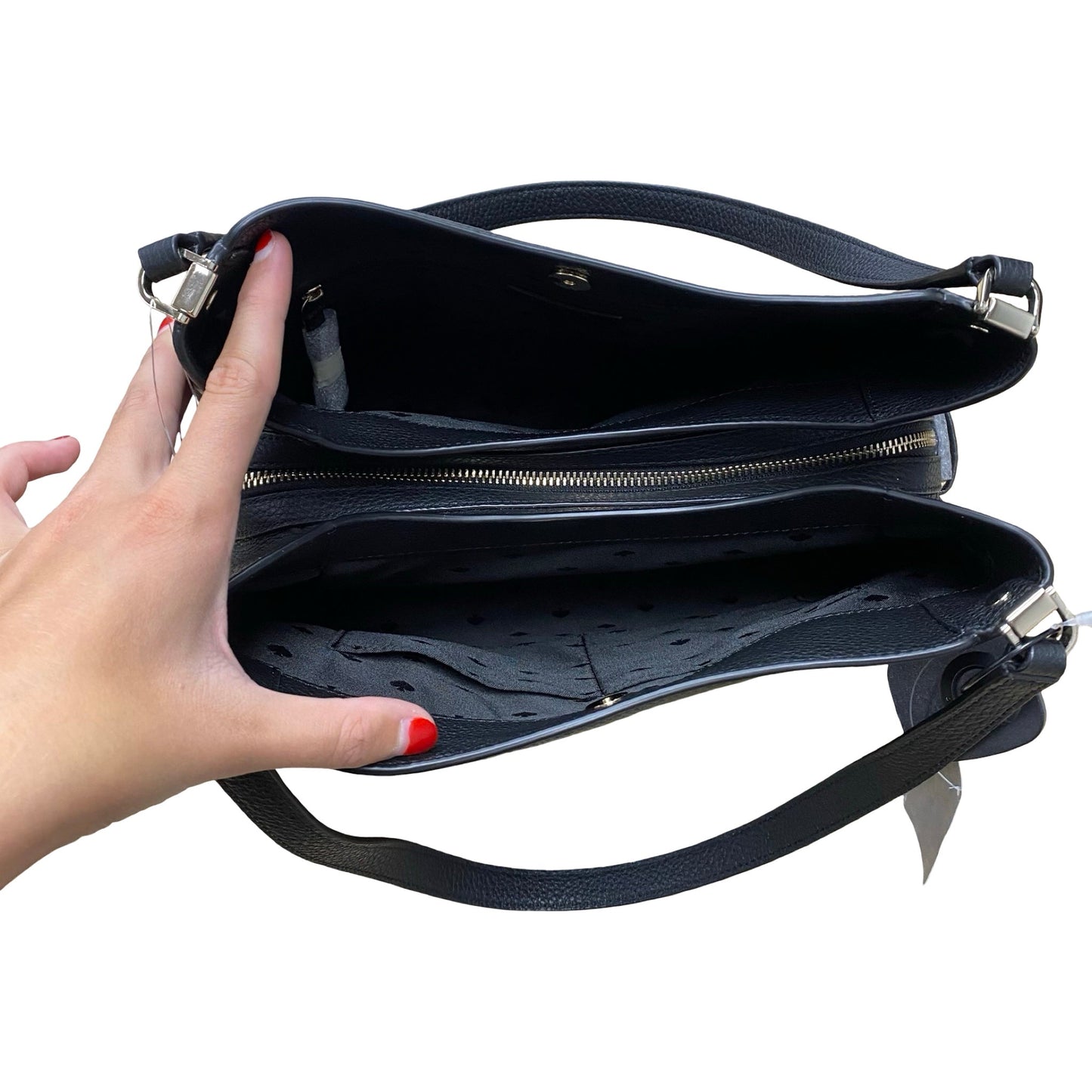Handbag Designer By Kate Spade In Black, Size:Large