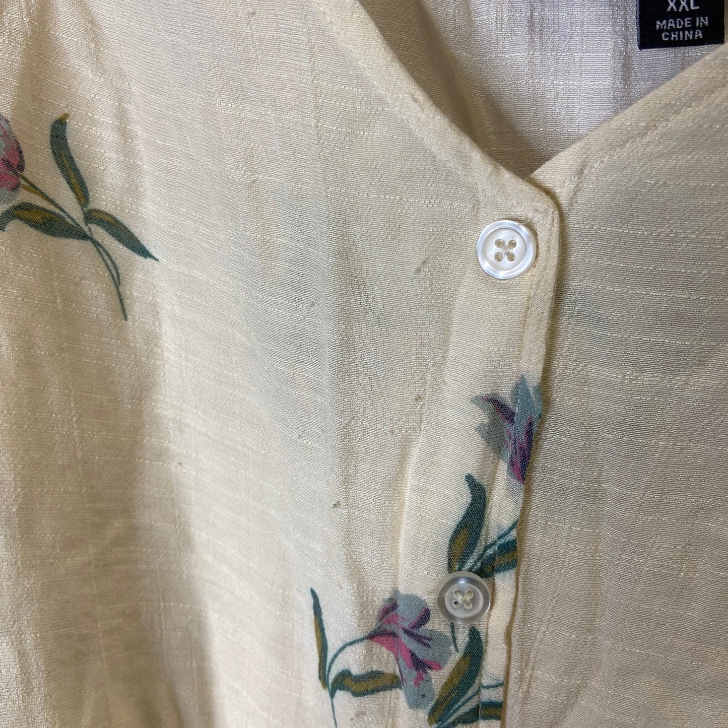 Top Long Sleeve By Zac And Rachel In Cream, Size: Xxl