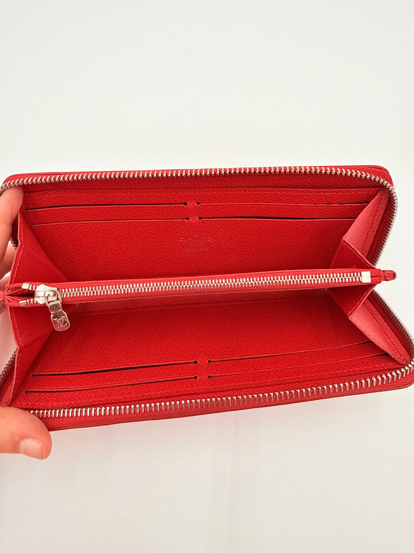 Wallet Luxury Designer By Louis Vuitton In Red, Size:Medium
