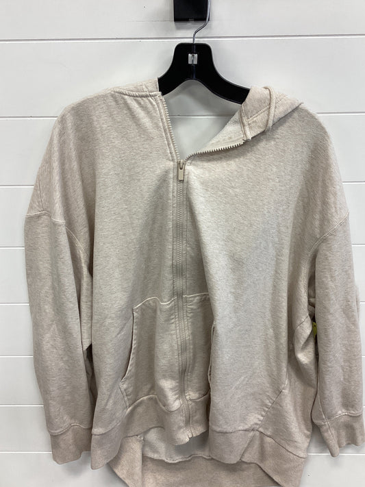 Sweatshirt Hoodie By Terra & Sky In Cream, Size:2X