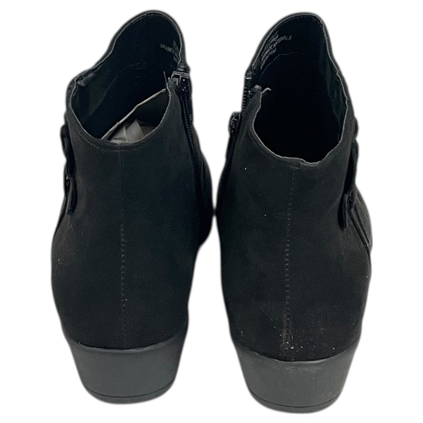 Boots Ankle Flats By Solanz In Black, Size:9