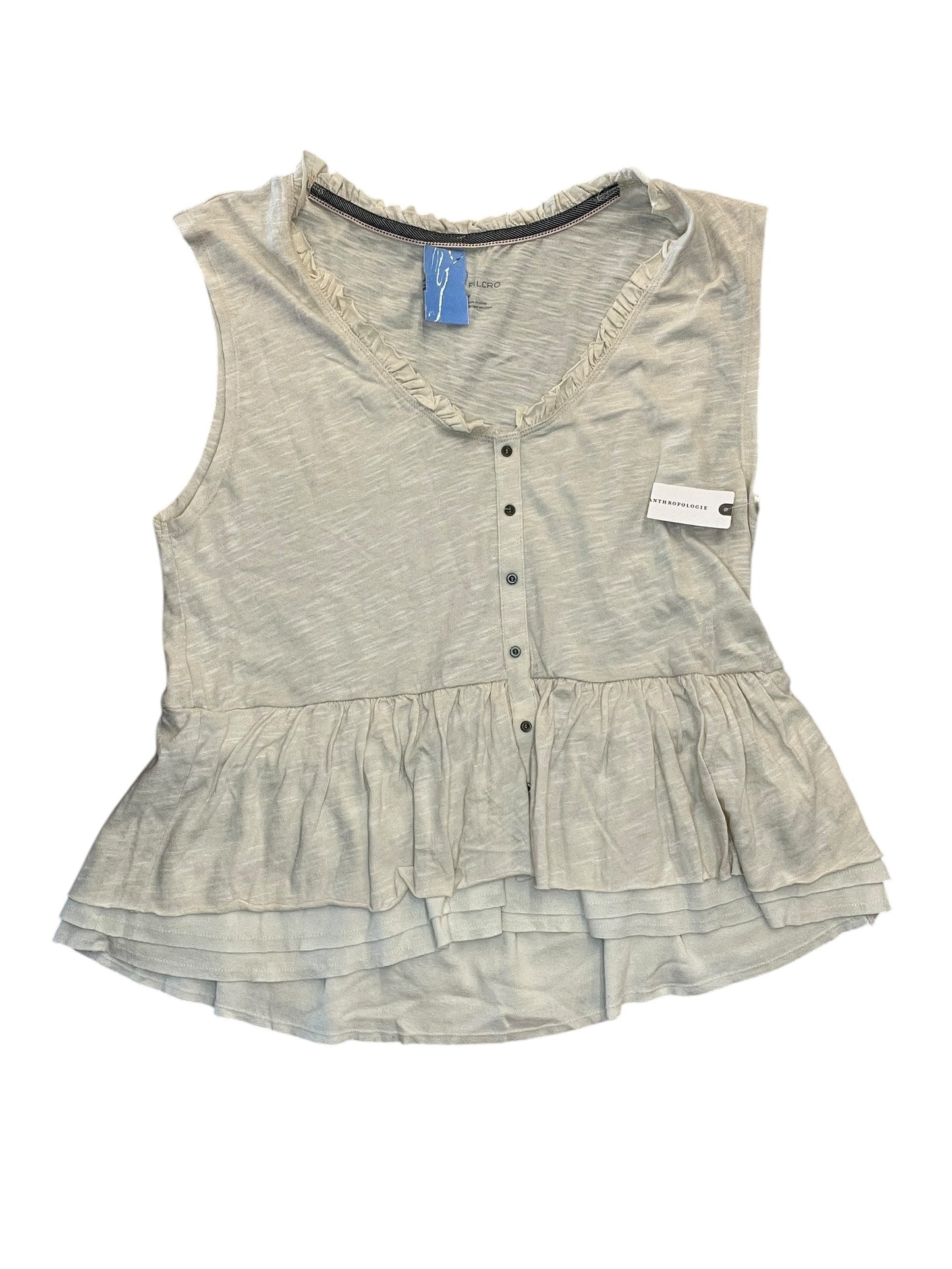 Blouse Sleeveless By Pilcro In Cream, Size:M