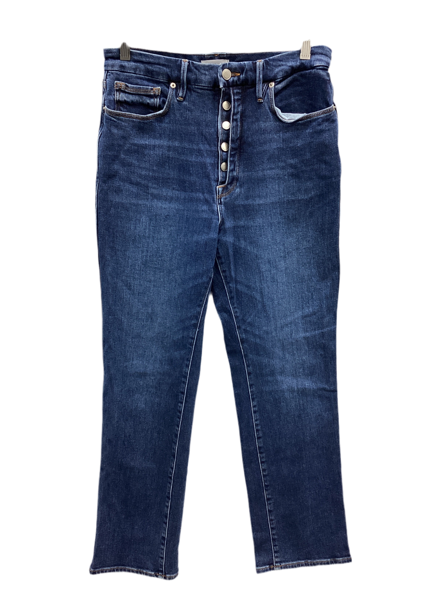 Jeans Wide Leg By Good American In Blue Denim, Size:4