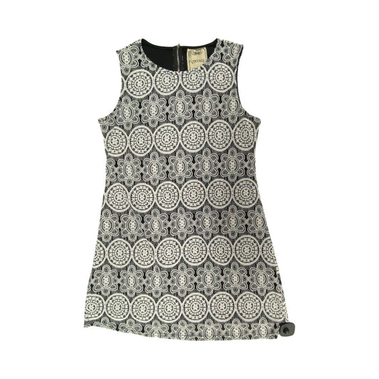 Dress Casual Midi By Clothes Mentor In Black & White, Size:L
