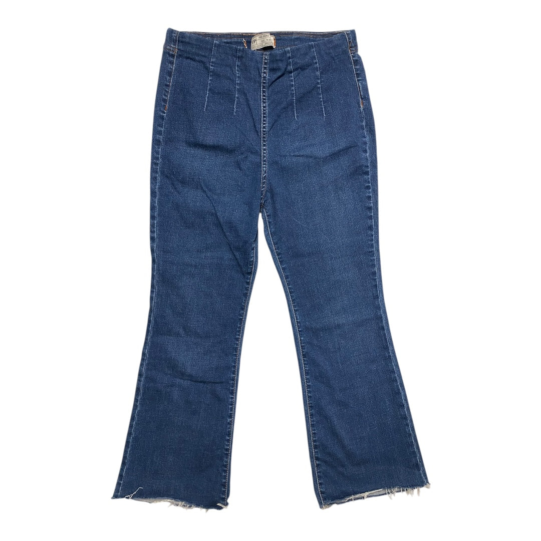 Jeans Flared By Free People In Blue Denim, Size:8