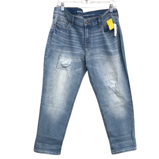 Jeans Boyfriend By Old Navy In Blue Denim, Size:12P