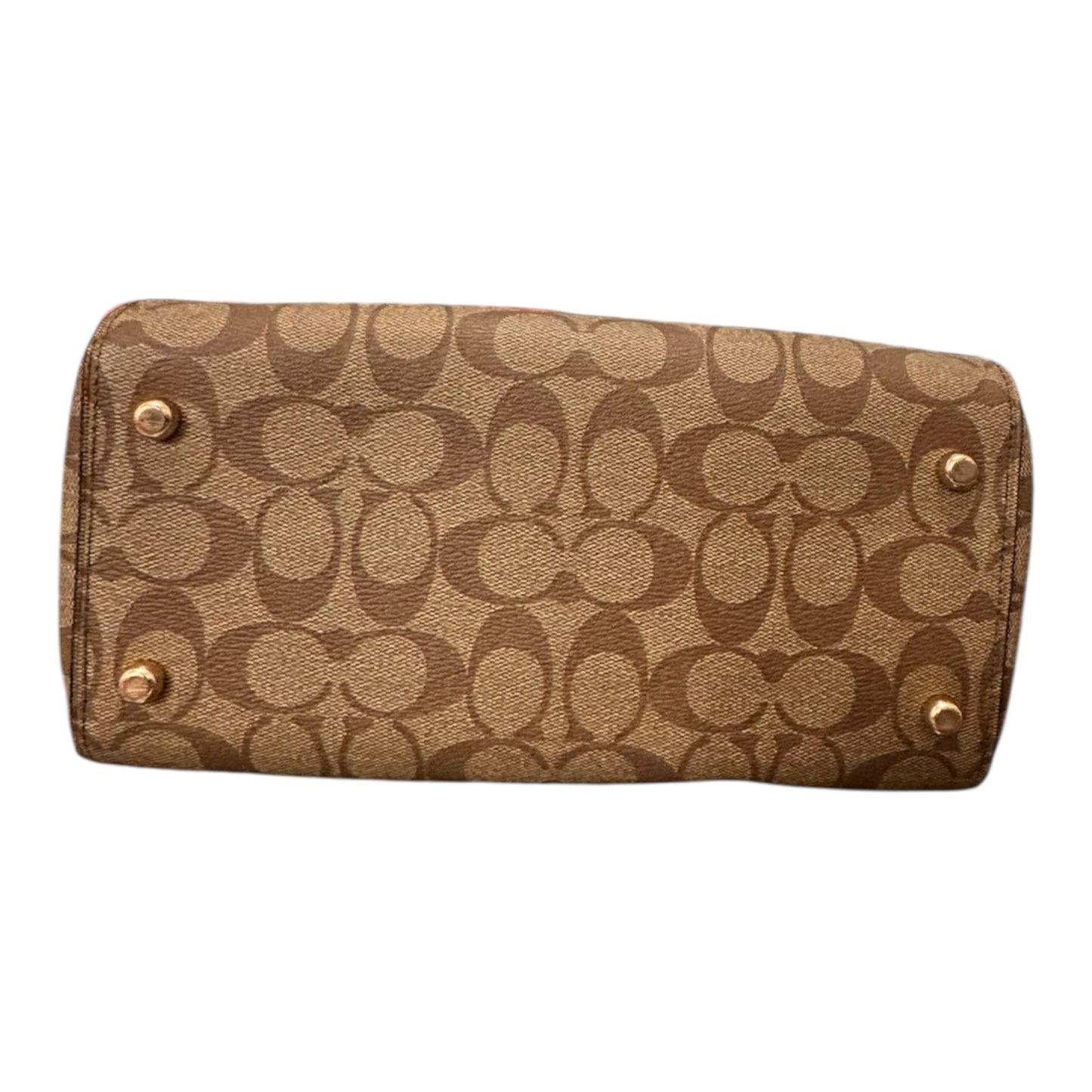 Handbag Designer By Coach In Brown, Size:Medium