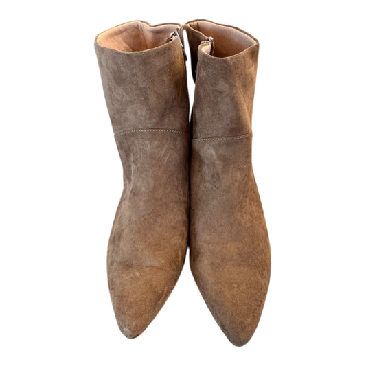 Boots Ankle Heels By Universal Thread In Brown, Size:8.5