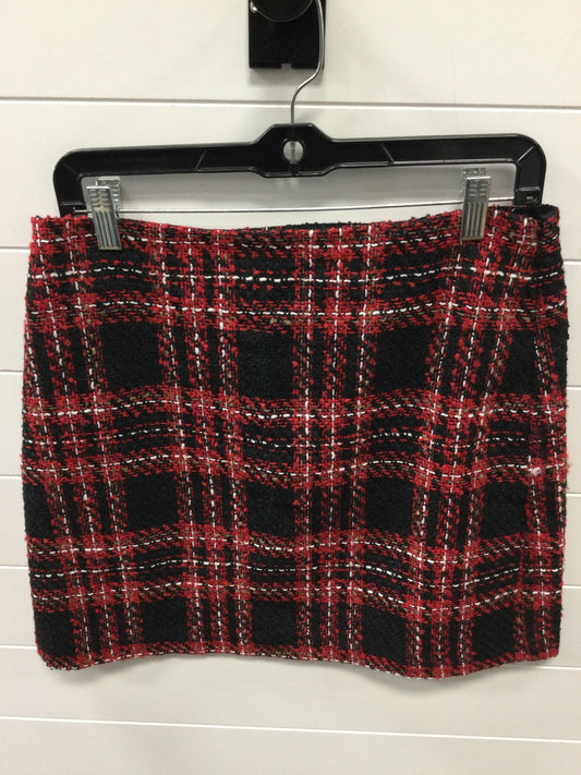 Skirt Mini & Short By Loft In Black & Red, Size:6