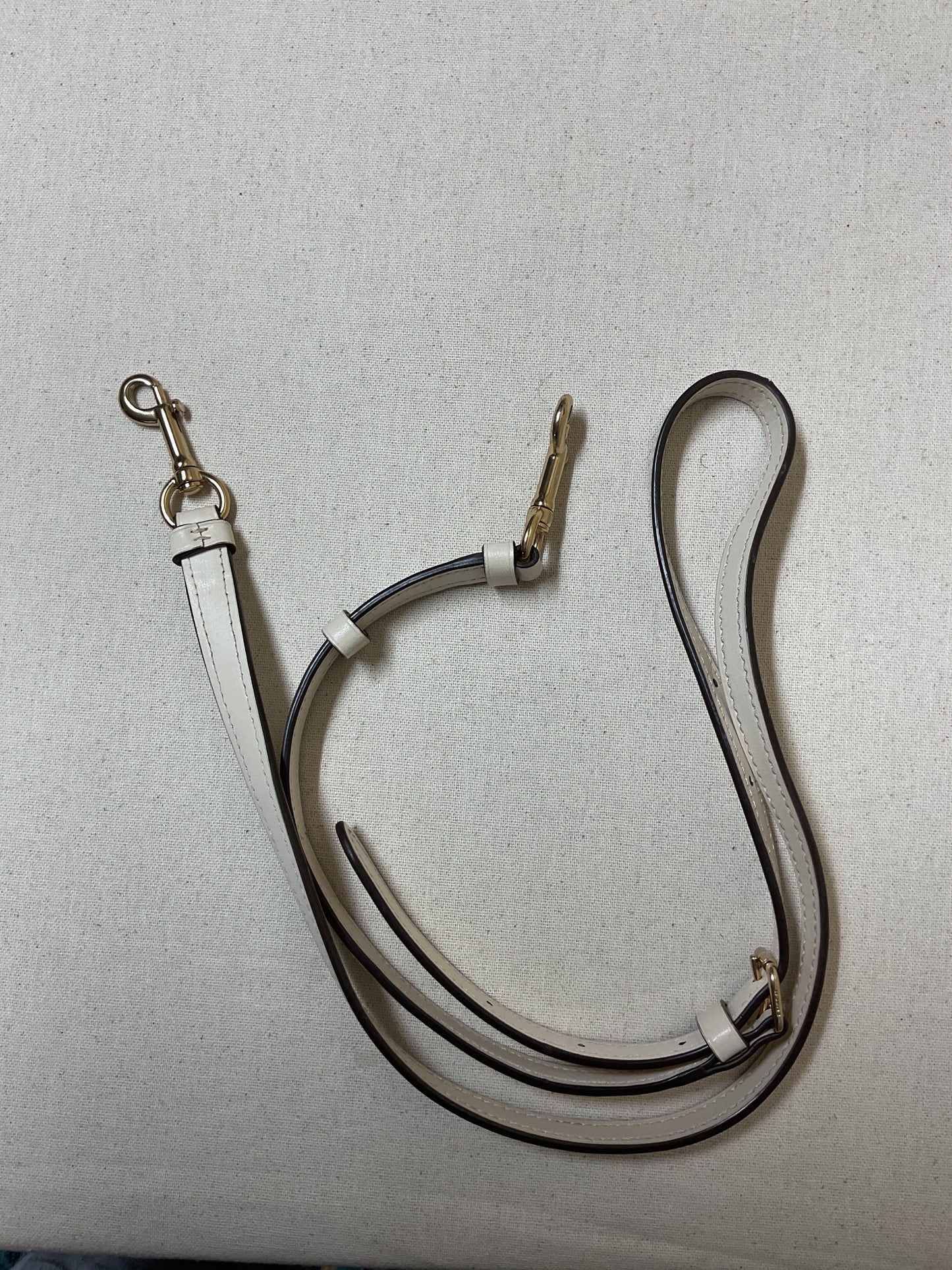 Handbag Designer By Coach In Cream & Tan, Size:Medium