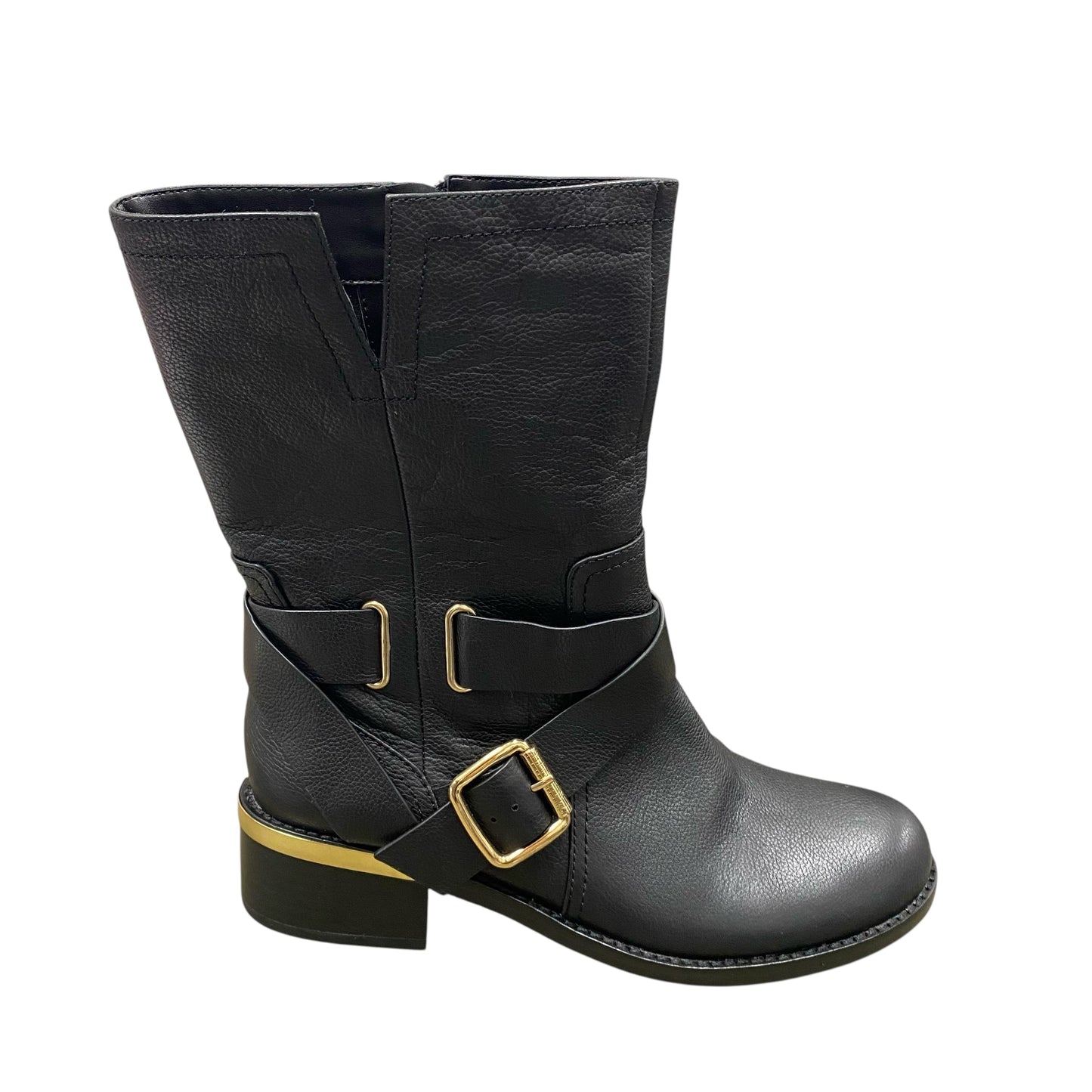 Boots Leather By Vince Camuto In Black, Size:9