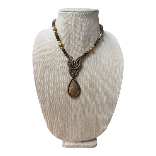 Necklace Pendant By Chicos In Gold