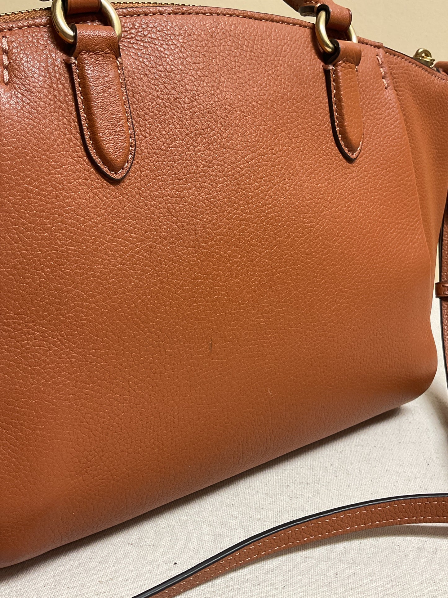 Handbag Designer By Coach In Brown, Size:Medium