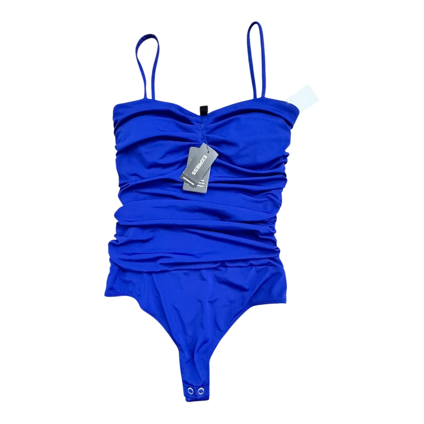 Bodysuit By Express In Blue, Size:Xs
